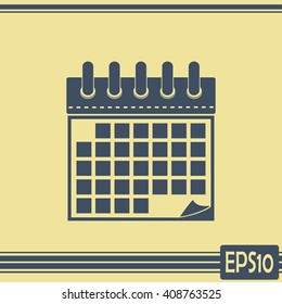 Vector illustration of calendar icon