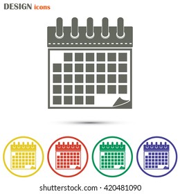 Vector illustration of calendar icon