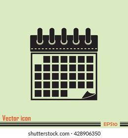 Vector illustration of calendar icon