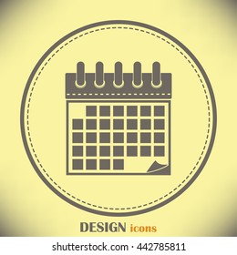 Vector illustration of calendar icon