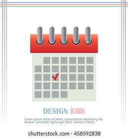 Vector illustration of calendar icon