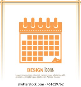 Vector illustration of calendar icon