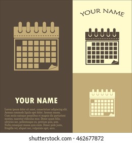 Vector illustration of calendar icon