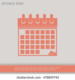 Vector illustration of calendar icon