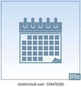 Vector illustration of calendar icon