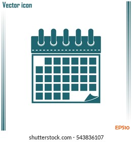 Vector illustration of calendar icon