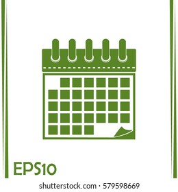 Vector illustration of calendar icon