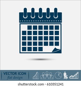 Vector illustration of calendar icon