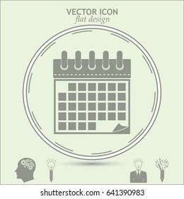 Vector illustration of calendar icon