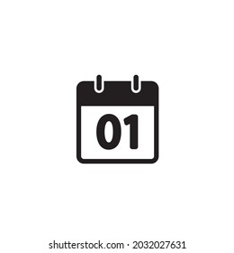 Ilustración vectorial de gráficos de iconos de calendario. Ideal para iconos de aplicaciones, blogs, medios sociales y más