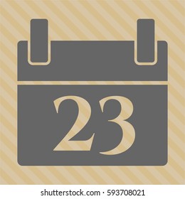 Ilustración vectorial del icono Calendario en color gris
