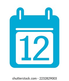 vector illustration of calendar icon on white background