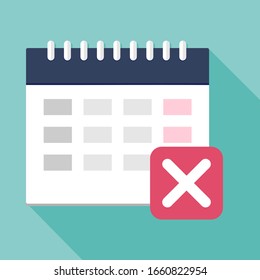  Ilustración vectorial. Icono de calendario. Planificación. Administración de tiempo.