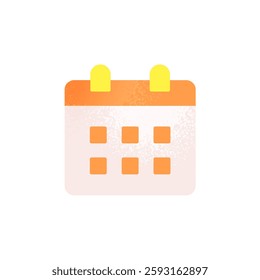 Vector illustration of a calendar for managing appointments and reservations. Pop stylish calendar icon.