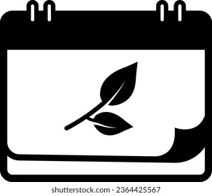 ilustración vectorial de un calendario en un fondo transparente