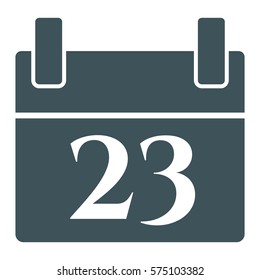 Ilustración vectorial de Calender en icono gris
