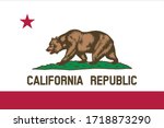 vector illustration of California flag