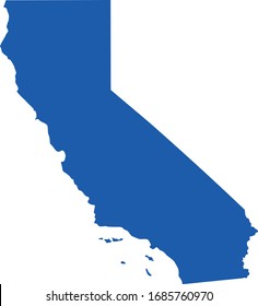 vector illustration of California map