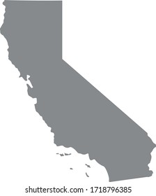 vector illustration of California map