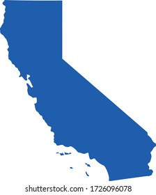 ilustración vectorial del mapa de California