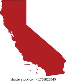 vector illustration of California map