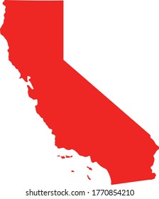 vector illustration of California map