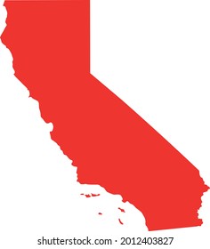 vector illustration of California map