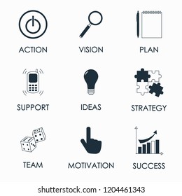 Vector illustration call to action concept with icon