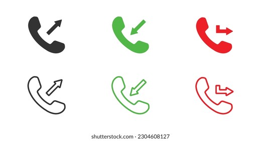 ilustración vectorial del color del icono de llamada editable Imagen vectorial libre