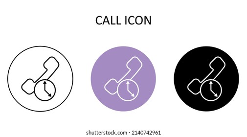 Ilustración vectorial con llamada. Icono de esquema.