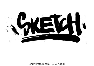 vector illustration calligraphy Sketch, graphics design for t-shirts,vintage graphic design. Hand drawn English phrase Sketch in retro style. Elegant decoration and hand lettering for your design.