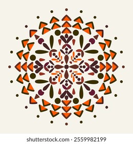 Vector illustration Calm and elegant art pattern with blooming flowers in bright and delicate hues. Classic, original design pattern. Handmade, fabric, background, carpet, wallpaper, textile, ceramic.