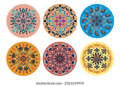 Vector illustration Calm and elegant art pattern with blooming flowers in bright and delicate hues. Classic, original design pattern. Handmade, fabric, background, carpet, wallpaper, textile, ceramic.