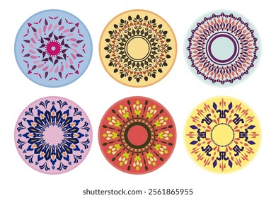 Vector illustration Calm and elegant art pattern with blooming flowers in bright and delicate hues. Classic, original design pattern. Handmade, fabric, background, carpet, wallpaper, textile, ceramic.