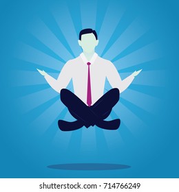 Vector Illustration Calm Relax Spiritual Zen Stock Vector (Royalty Free ...