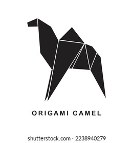 vector illustration of camel design. camel creative concept with geometry art