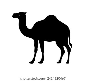 ilustración vectorial de camello con diseño plano.icono de camello