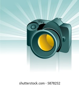 vector illustration of camera