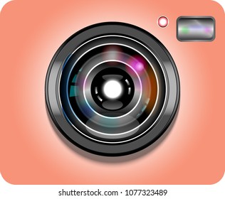 Vector illustration of a camera icon