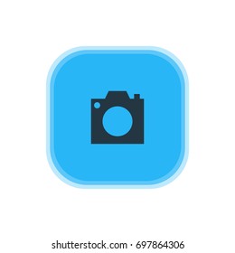 Vector Illustration Of Camera Icon. Beautiful Map Element Also Can Be Used As Photo Device Element.