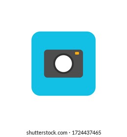 vector illustration camera icon flat design line icon