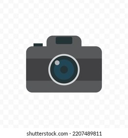 Vector illustration of Camera icon sign and symbol. colored icons for website design .Simple design on transparent background (PNG).