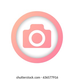 Vector illustration of camera icons. Isolated on white background.