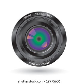 Vector Illustration of Camera Lens