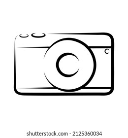 Vektorgrafik einer Kamera im Kunstdesign