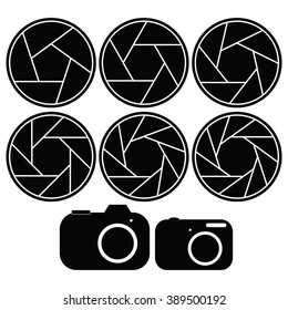 vector illustration camera and a wide selection of lenses
