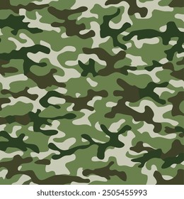 Vector illustration of a camouflage fabric using vibrant green, lime, and moss colors