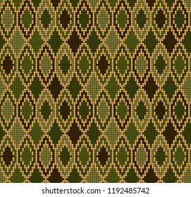 Vector illustration of camouflage seamless pattern, creative repeating line of texture for printing, wrapping, wallpaper, fabric, and textile.