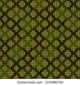 Vector illustration of camouflage seamless pattern, creative repeating line of texture for printing, wrapping, wallpaper, fabric, and textile.