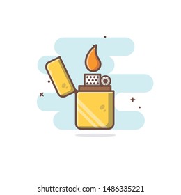 vector illustration of camp equipment logo design,lantern,hat,lighter,thermos,backpack,eps 10